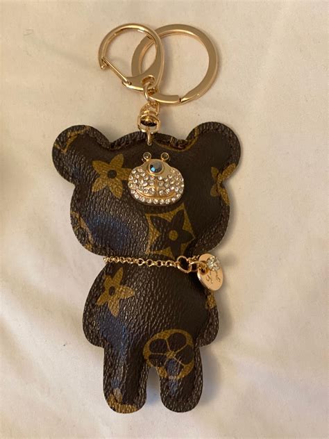 lv key fob holder|louis vuitton bear keychain.